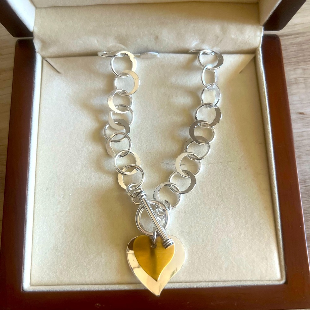 Argento Vivo sterling silver and gold choker